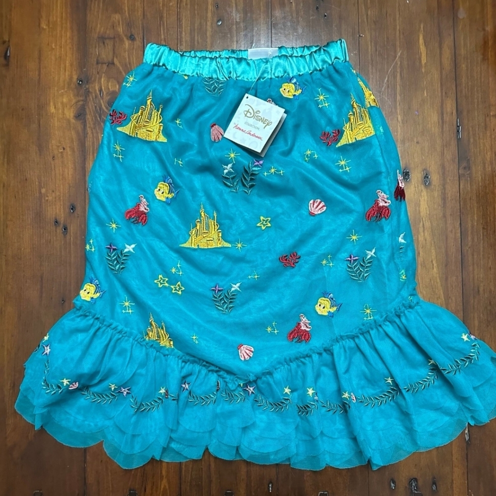 Hanna Andersson Teal Disney Princess Skirt